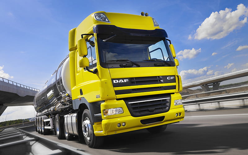 DAF CF, 2017, tanker, transportation of gasoline, tank, new trucks, CF85410, DAF, HD wallpaper