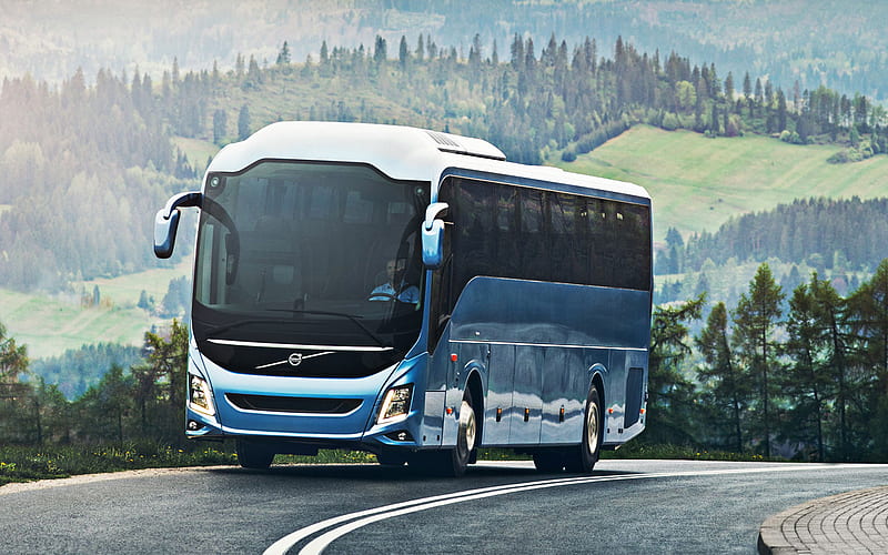 Volvo 9900, 2019, new bus, passenger bus, highway, new 9900, Volvo, HD wallpaper