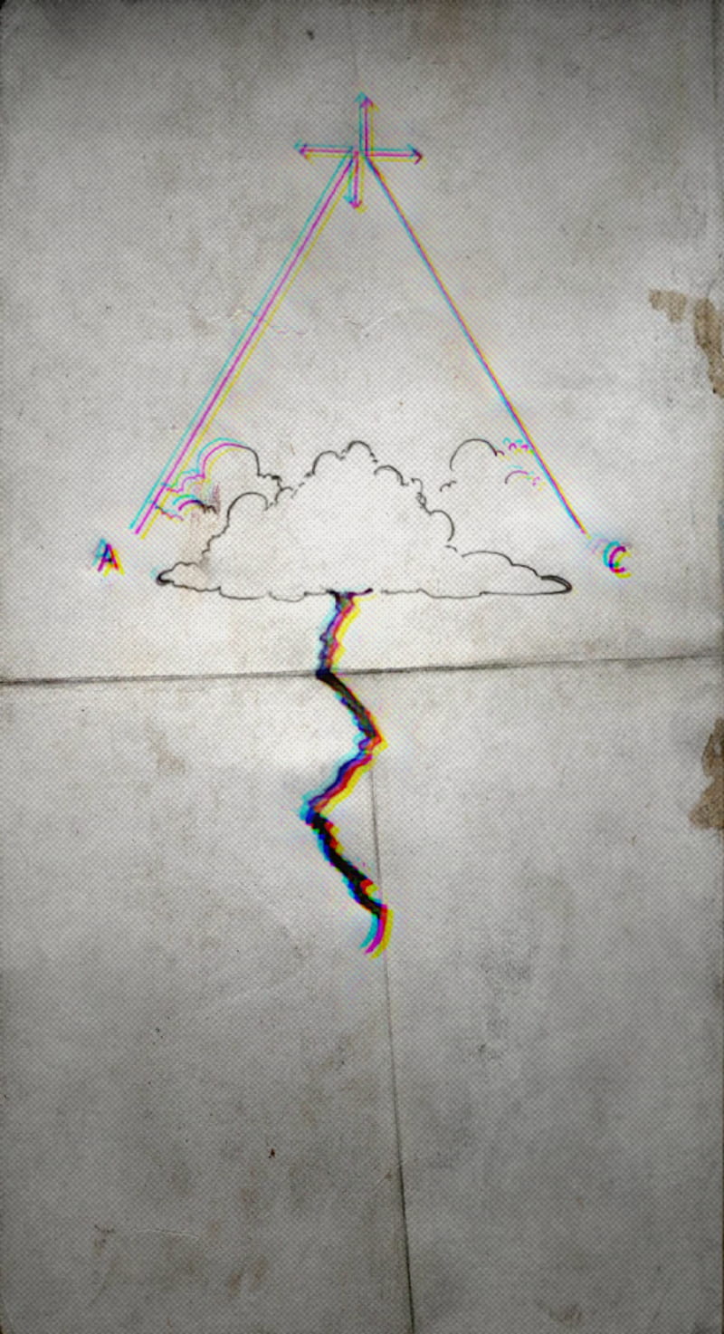 Thunder Cloud, cinema, direction, four, glitch, old, paper, wind, HD phone wallpaper