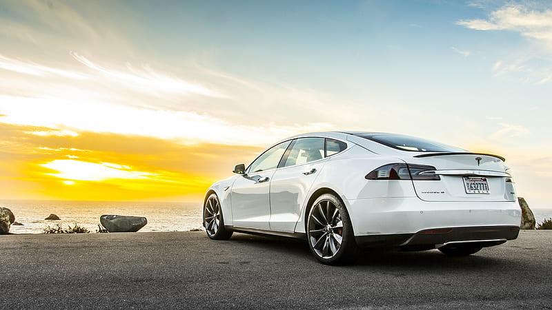Tesla Motors, Tesla Model S, Car, Electric Car, Luxury Car, White Car, HD wallpaper