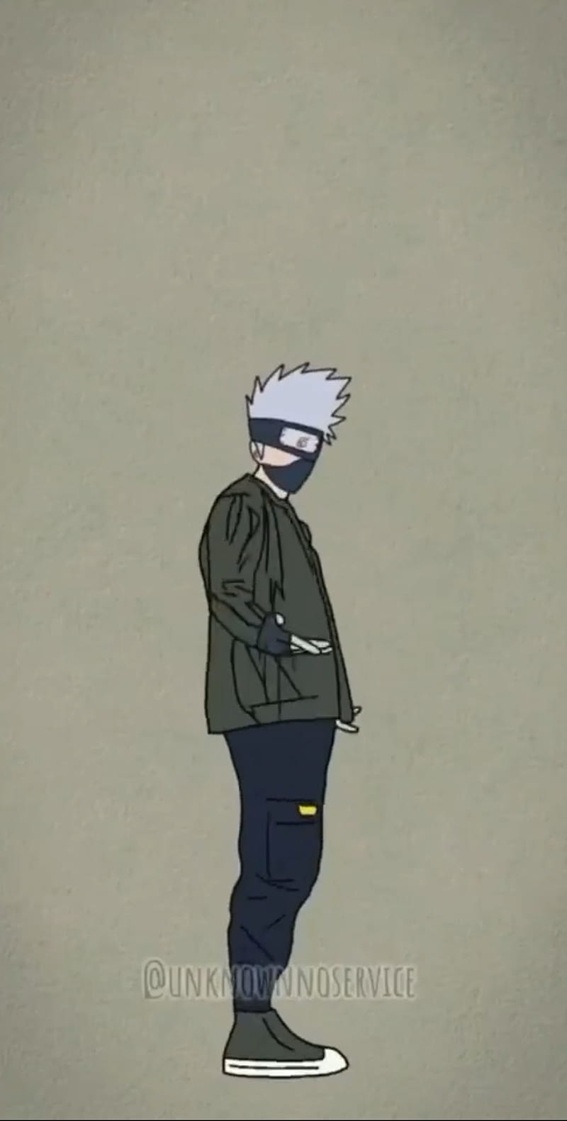 Kakashi under the Rain Green Wallpapers - Anime Naruto Wallpaper