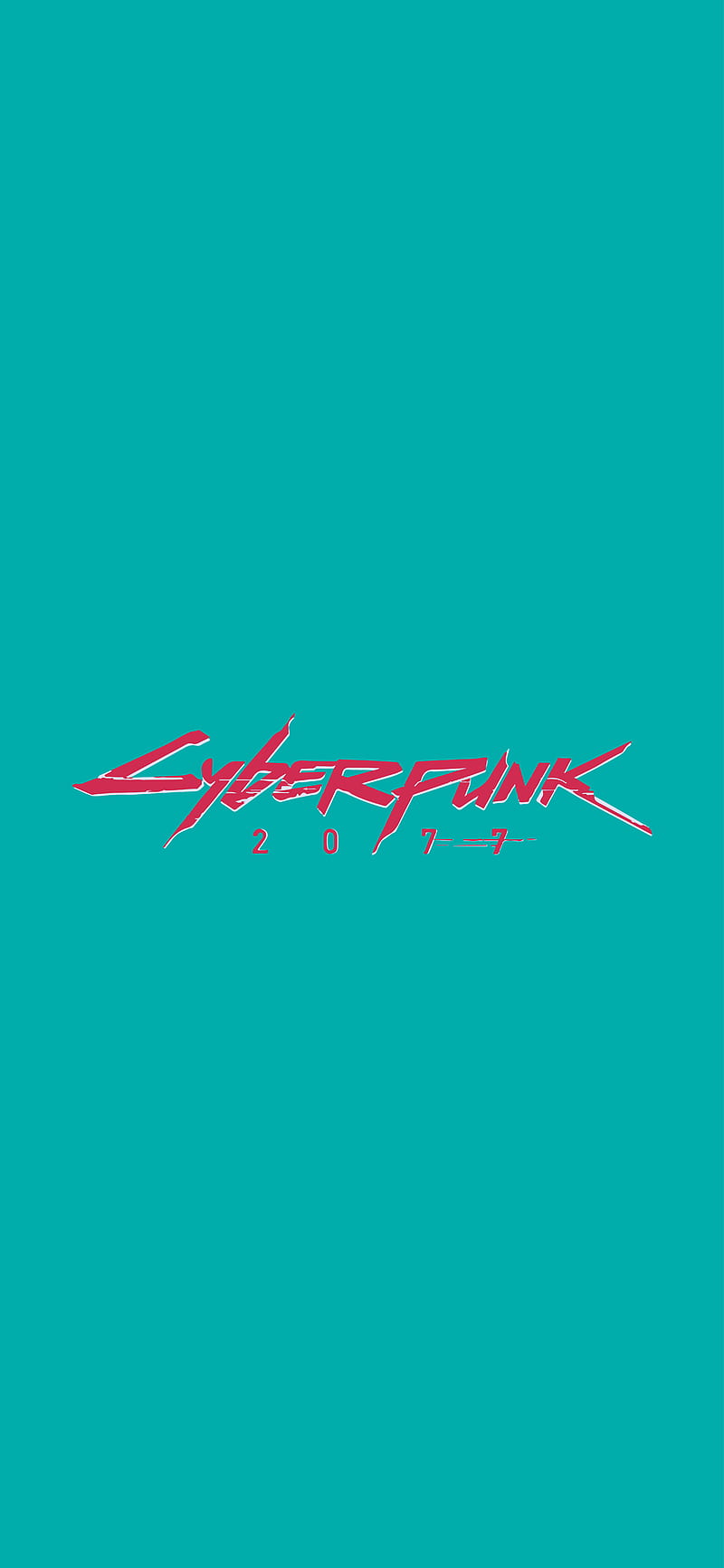 cyberpunk, cyber, games, logo, punk, red, teal, white, HD phone wallpaper