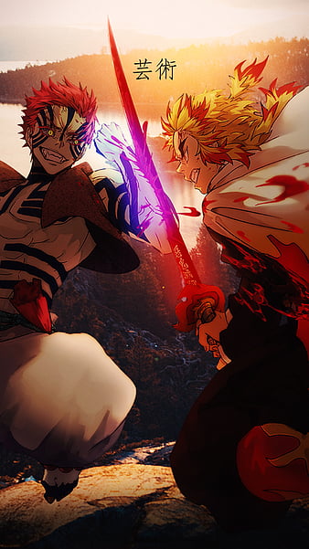 Download Fiery Rengoku Aesthetic Ignite your soul with this powerful Demon  Slayer wallpaper Wallpaper  Wallpaperscom
