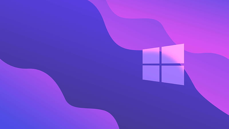 Windows 10 Purple Gradient, HD wallpaper