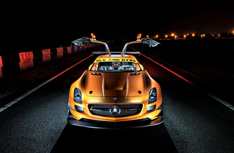 Mercedes Benz AMG GT3S sports car, bonito, graphy, automobile, car, auto, wide screen, Mercedes Benz, HD wallpaper