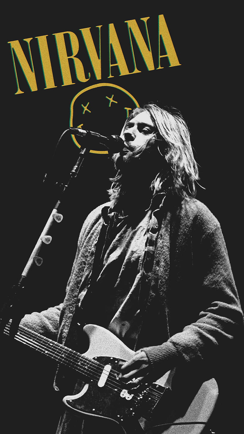 Kurt kobain nirvana, negro y blanco, grunge, kurt kobain, rock, sonreír,  Fondo de pantalla de teléfono HD | Peakpx