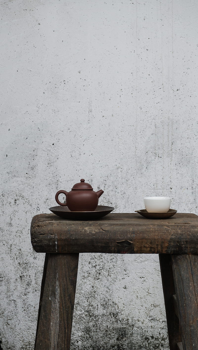 brown teapot, HD phone wallpaper