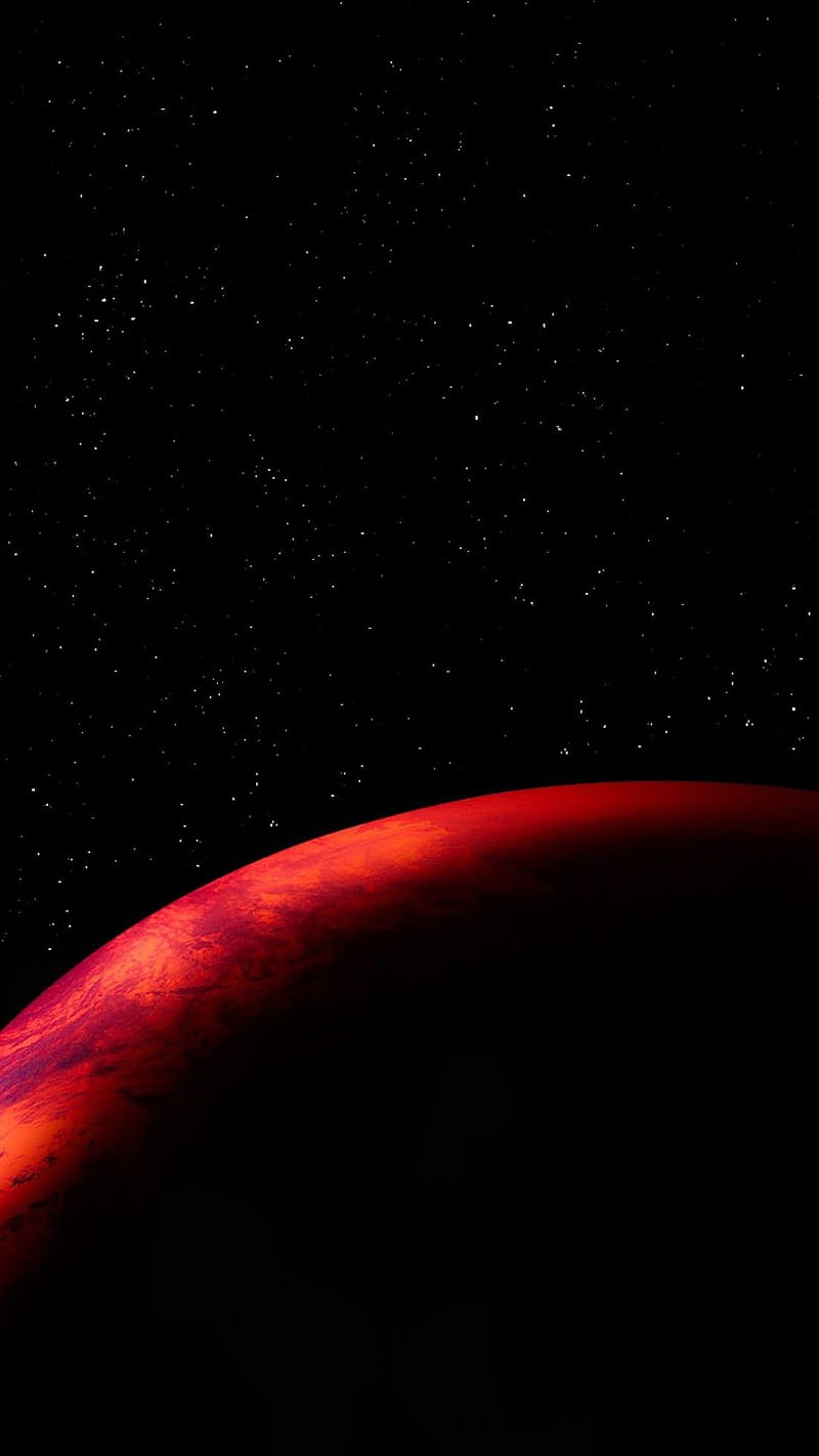 Mars, black, planet, space, HD phone wallpaper