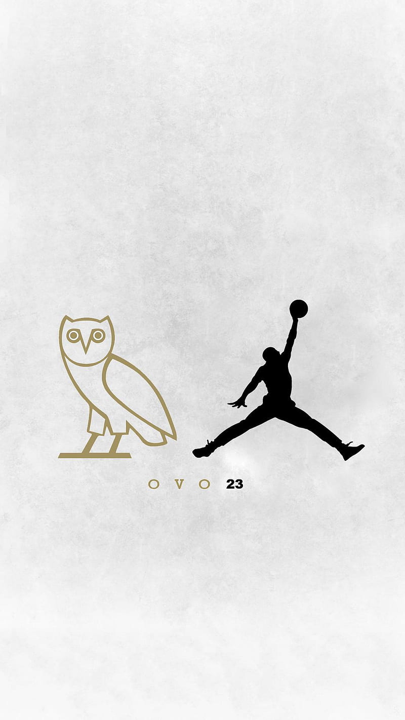OVO x Jordan, black, drake, gold, jordon, white, HD phone wallpaper