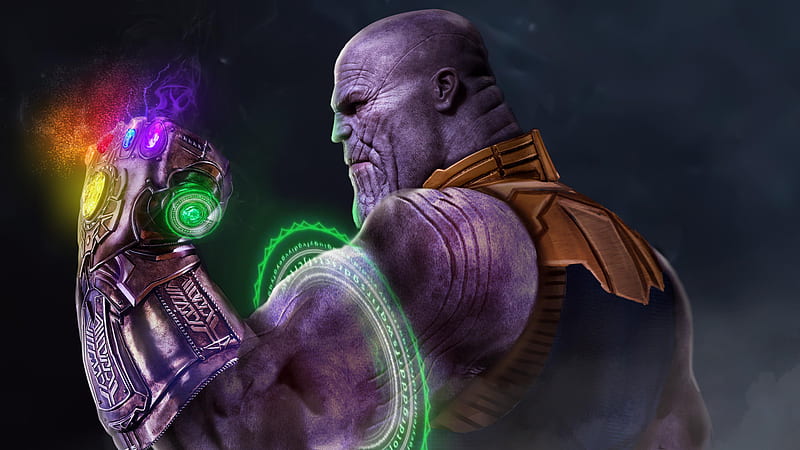 Thanos with Infinity Gauntlet, HD wallpaper