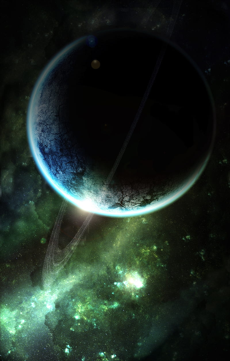 planet, space, saturn, outer space, HD phone wallpaper