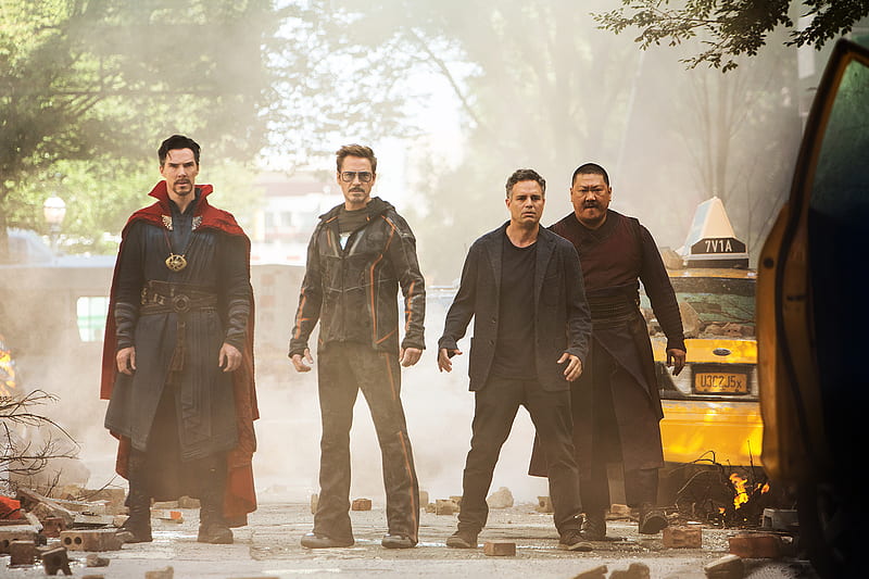 Tony Stark Doctor Strange Wong And Bruce Banner Avengers Infinity War, doctor-strange, avengers-infinity-war, 2018-movies, movies, HD wallpaper