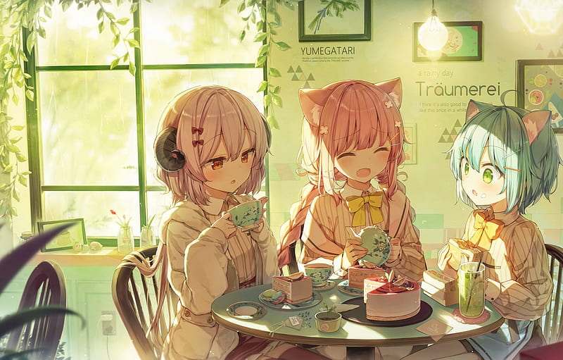 Girls fantasy the tea party for section арт  Anime Tea HD wallpaper   Peakpx