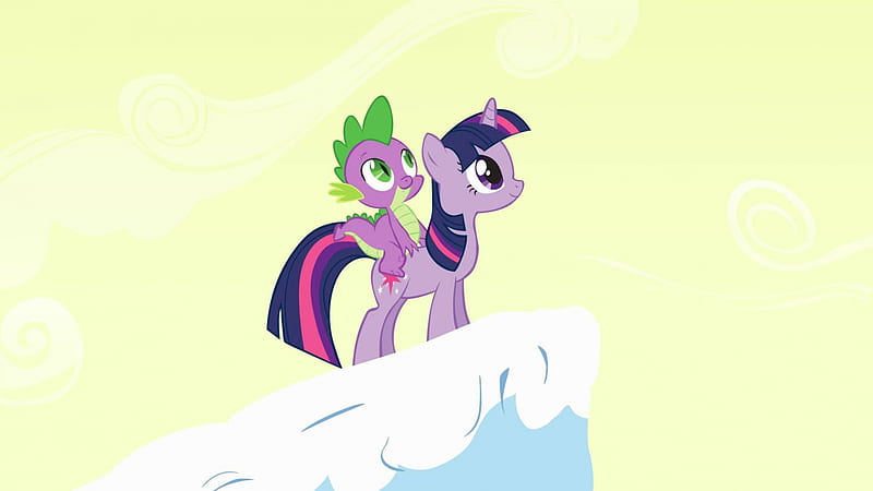 Twilight and Spike, My Little Pony, Friendship is Magic, Spike, Twilight Sparkle, HD wallpaper