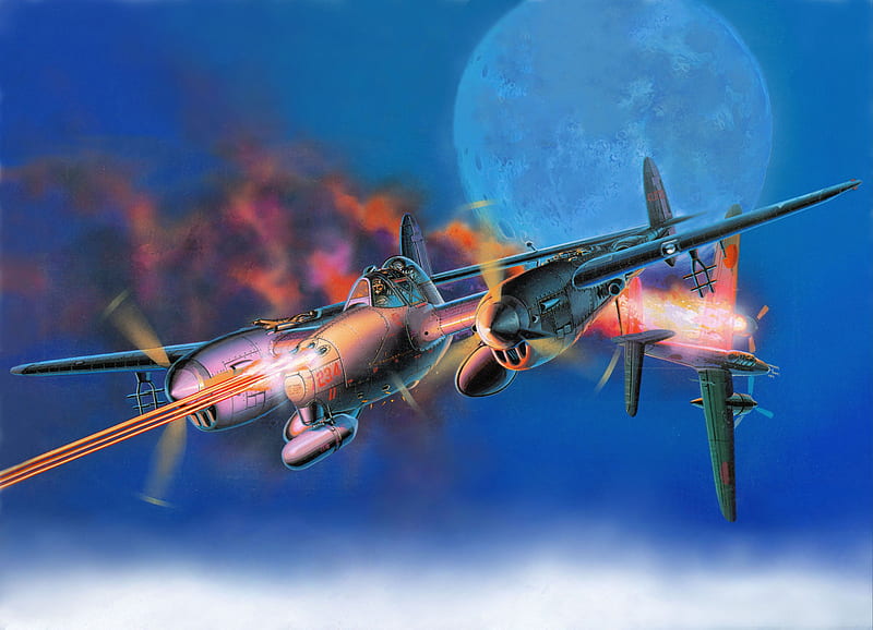 P38 Lightning Kill, world, fighter, p-38, wwii, painting, p38, classic, bomber, vintage, art, guerra, japanese, ww2, antique, airplane, plane, lightning, drawing, HD wallpaper