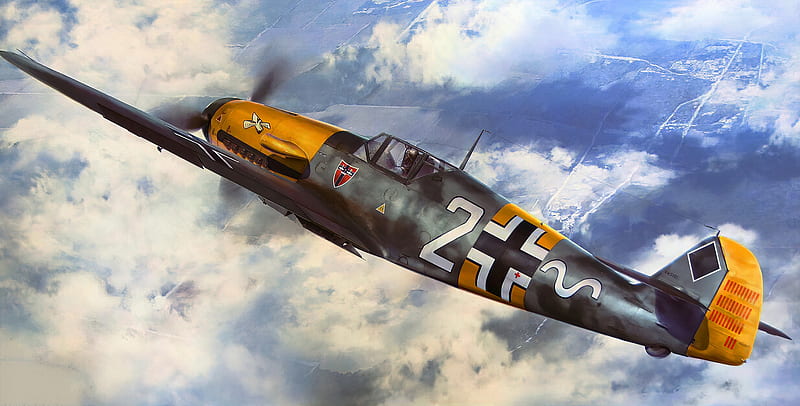 Military Aircraft, Messerschmitt Bf 109, Aircraft, Warplane, HD wallpaper