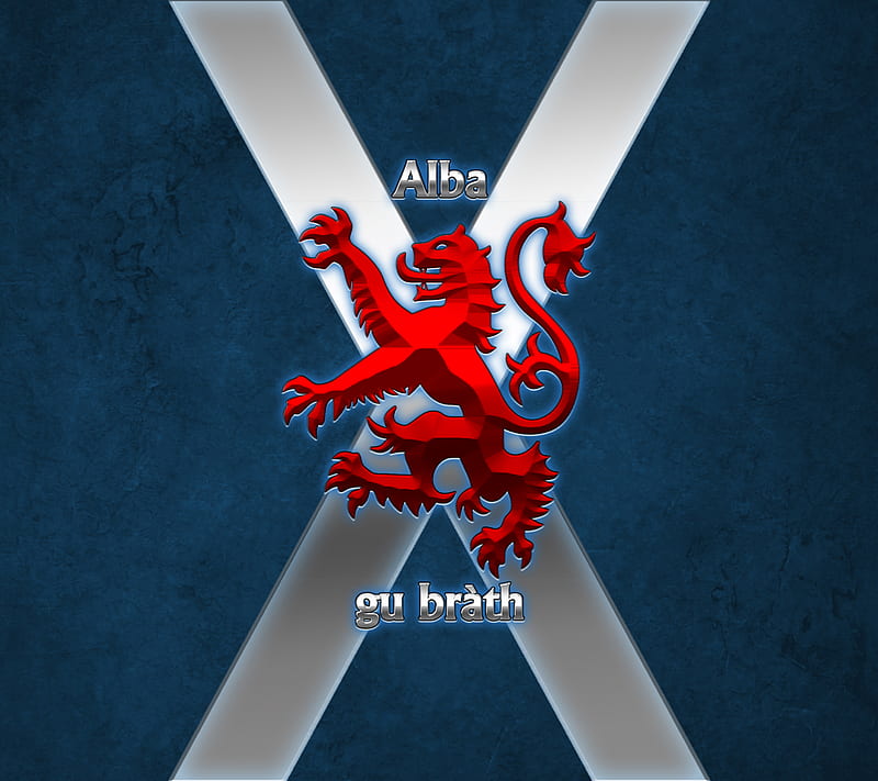 ALBA GU BRATH, aye, flag, lion, scotland, scottish, HD wallpaper