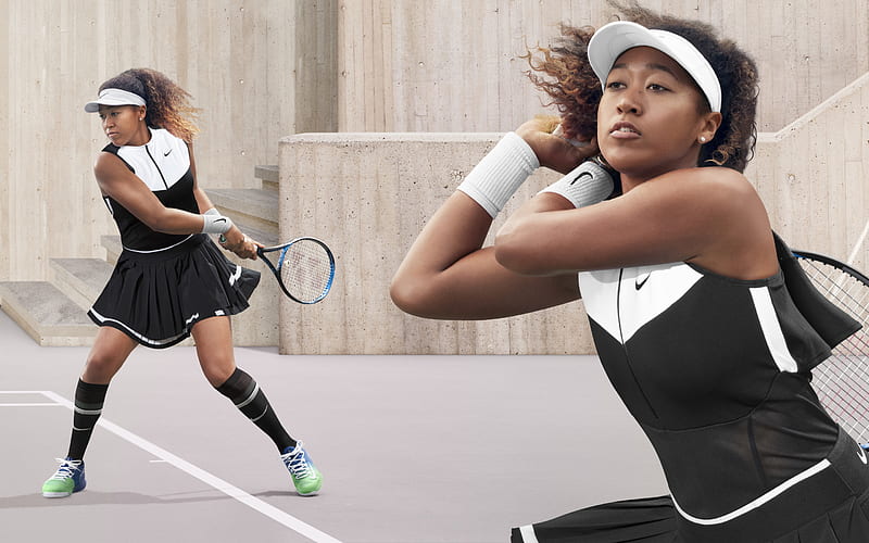 Naomi Osaka, WTA, Japanese tennis player, hoot, Nike, Womens Tennis Association, HD wallpaper