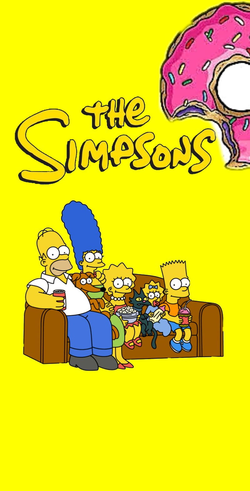Simpsons, donut, HD phone wallpaper