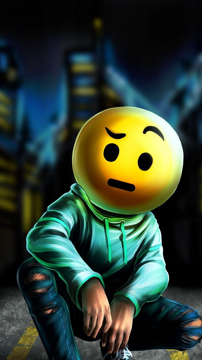 Confused , sad, sad boy, emoji, HD phone wallpaper