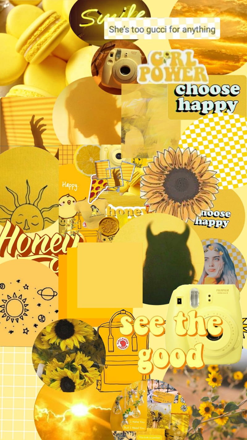 Yellow aesthetic , network, HD phone wallpaper
