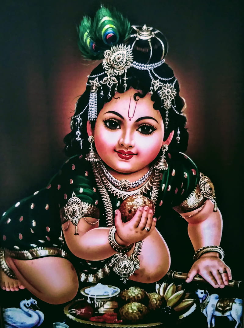 Krishna, cute krishna, krishna the lord, HD phone wallpaper | Peakpx
