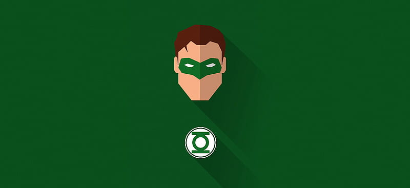 Green Lantern Minimal, HD wallpaper