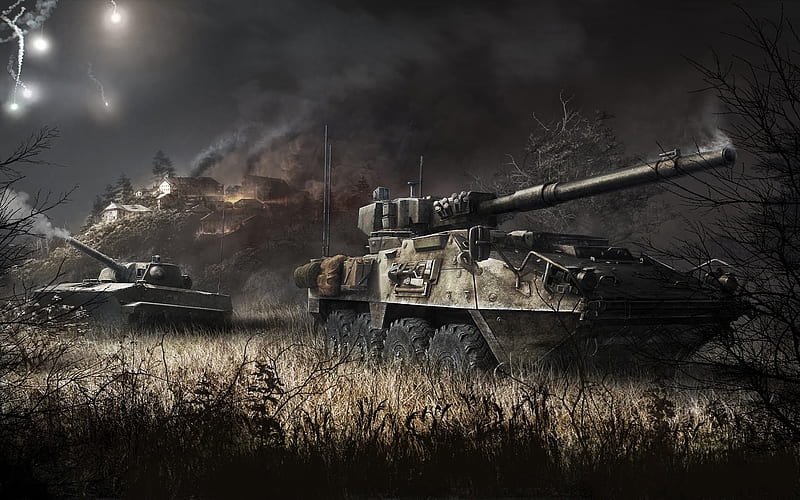 Armored Warfare, modern armored vehicles, online tanks, military online games, poster, HD wallpaper