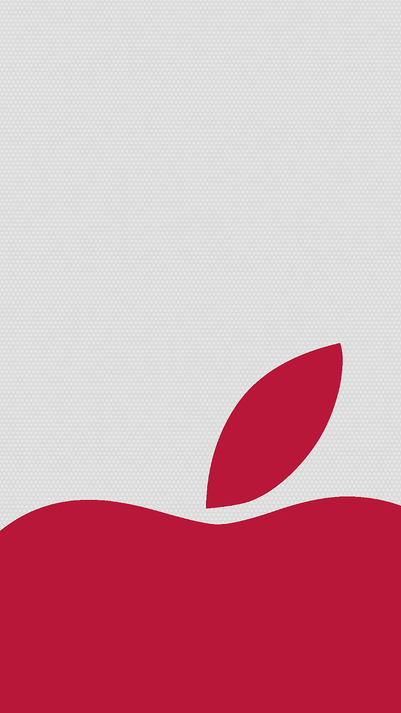 Apple Logo, red, HD phone wallpaper