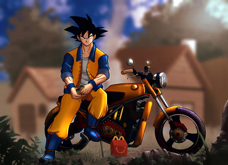 Goku Motorcycle, HD wallpaper | Peakpx