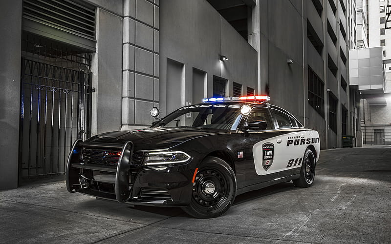 Dodge Charger Pursuit, 2018 cars, police car, Dodge, HD wallpaper