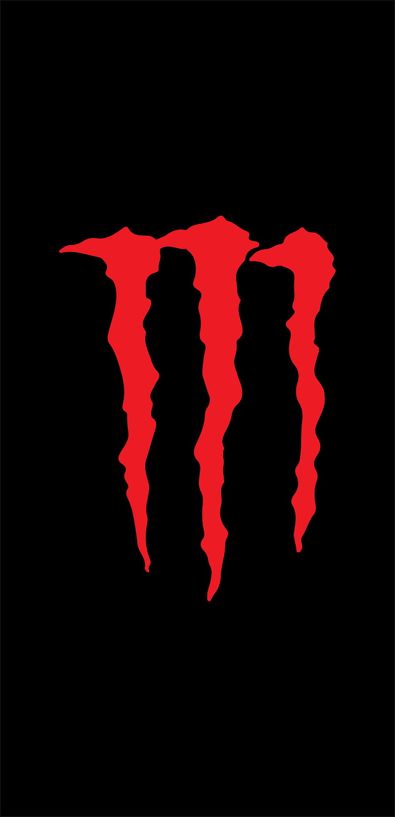 Monster Energy Red, bebida, black, energizante, logo, motored, HD phone wallpaper