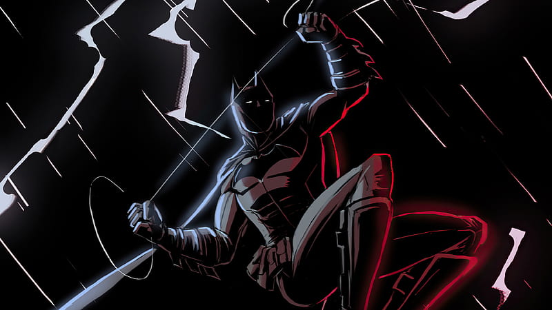 Batman Dark Lighting, batman, superheroes, artwork, artist, artstation, HD wallpaper
