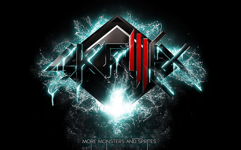 Skrillex Logo-Brand advertising, HD wallpaper