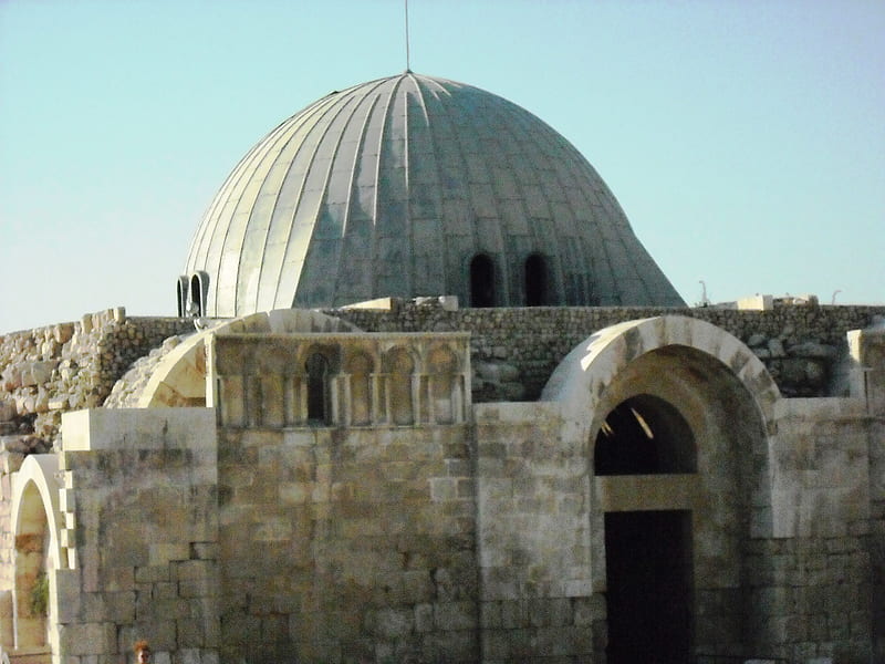 old dome, roman, jordan, ruins, islamic, history, amman, HD wallpaper