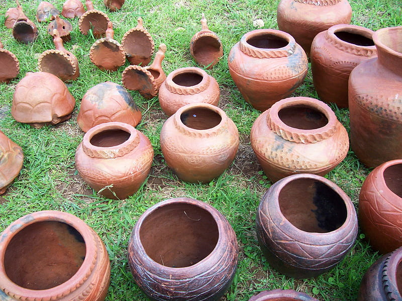Clay Pots in South Africa, mpumalanga, sabie, pot, clay, south africa, HD wallpaper