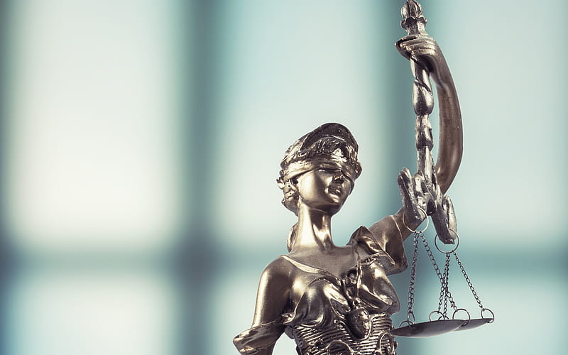 Lady Justice, Statue of Justice, lawyers concepts, justice concepts, Statuette of Justice, HD wallpaper