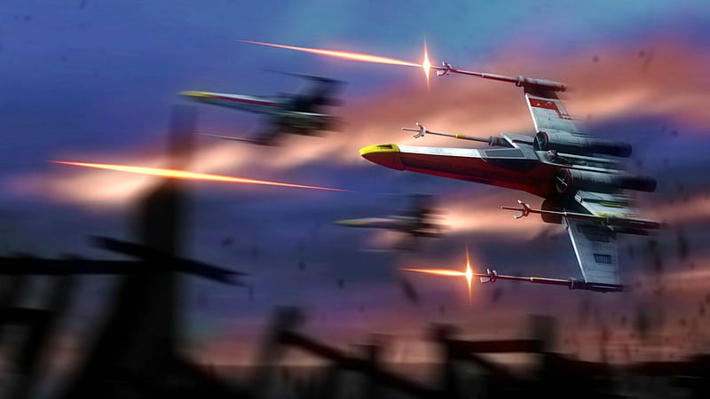 Star Wars X-Wing Fighters, x wing, movie, space, star wars, HD wallpaper