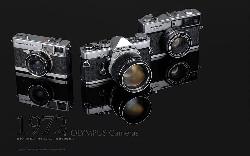 OLYMPUS ancient cameras first series 06, HD wallpaper