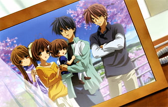 Anime Clannad Nagisa Furukawa Ushio Okazaki Tomoya Okazaki Custom Mat