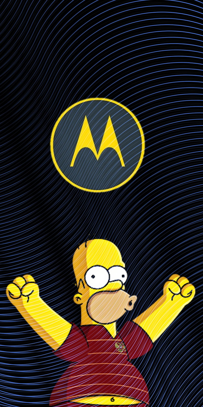 Motorola, américa homero, simpson, Fondo de pantalla de teléfono HD | Peakpx