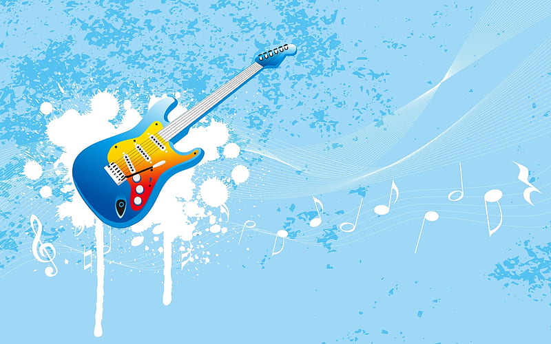 Guitar Vector-Illustration Design, HD wallpaper