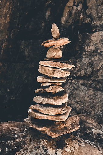 Stones, balance, harmony, grass, HD phone wallpaper | Peakpx