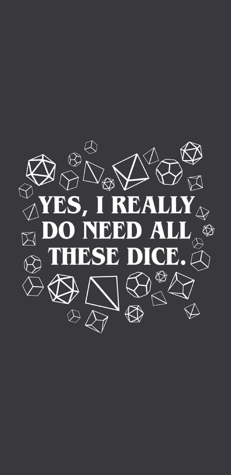 OC Art I made a wallpaper of my metal dice set  rDnD