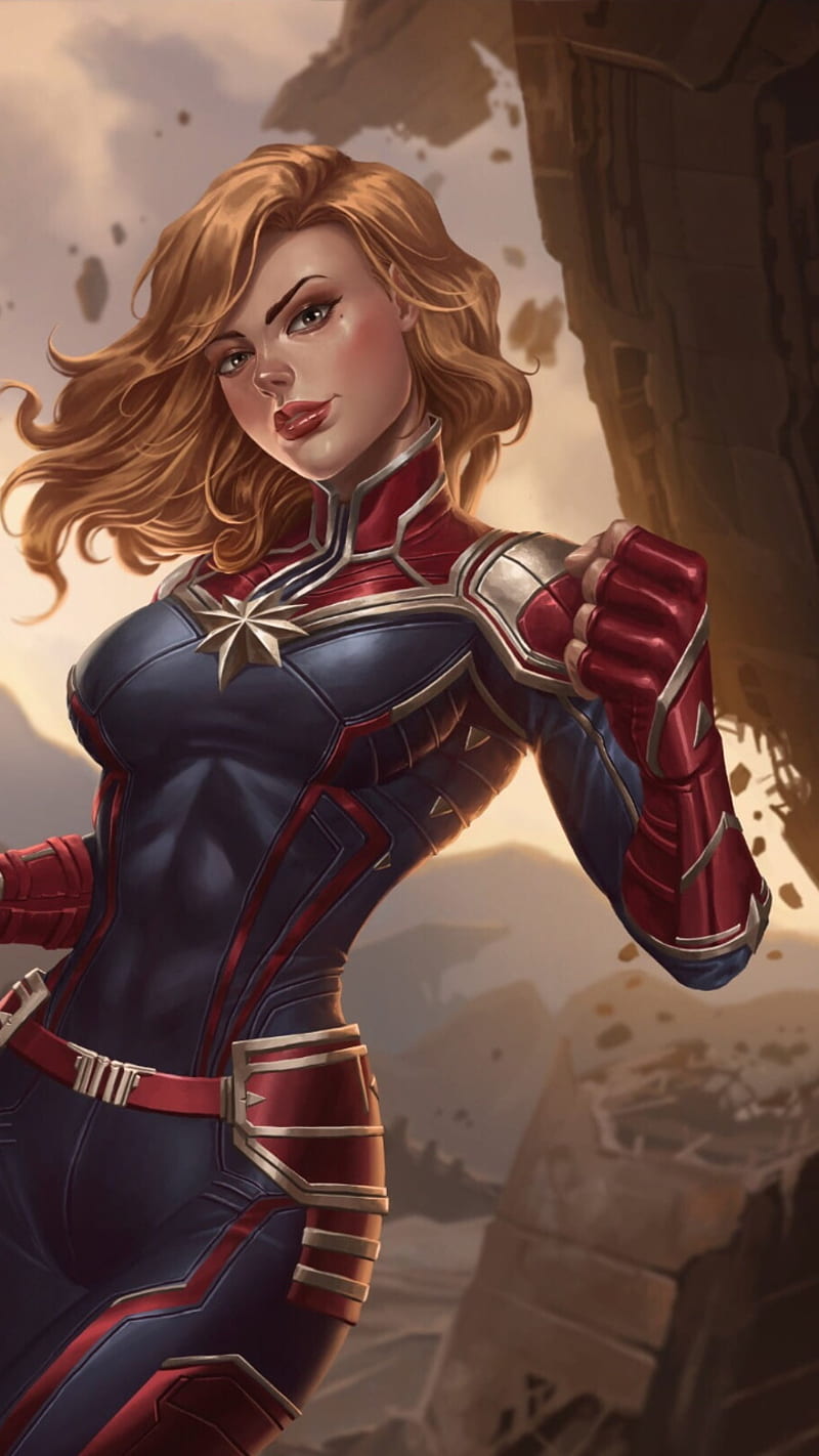 Captain Marvel Anime, captain marvel, captain marvel movie, marvel movie,  HD phone wallpaper | Peakpx