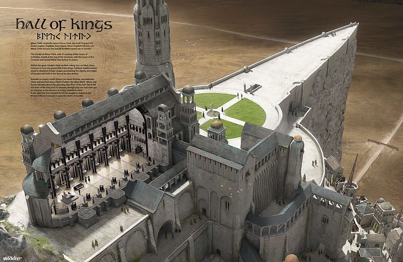 Fantasy, Lord Of The Rings, Cross Section, The Lord Of The Rings, Minas Tirith, HD wallpaper