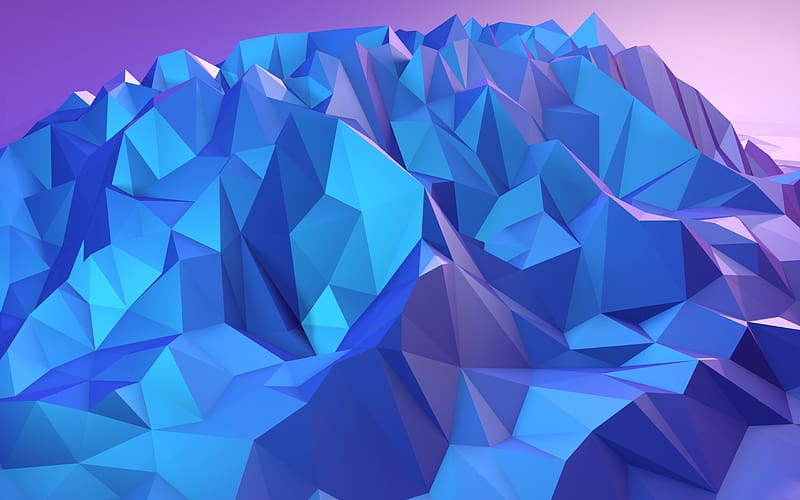 Artistic, Geometry, Facets, Low Poly, HD wallpaper