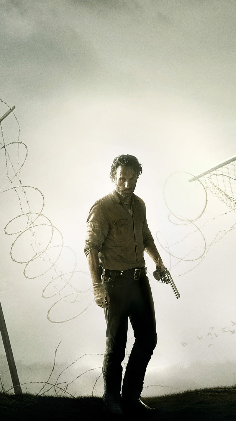Walking Dead, amc, andrew lincoln, survival, zombies, HD phone wallpaper