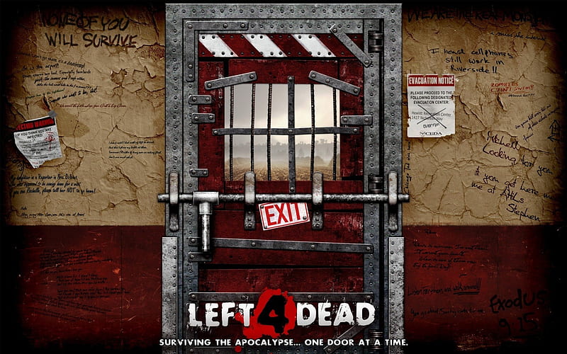 Left 4 Dead Door, left 4 dead, safe house, l4d, l4d safe, HD wallpaper