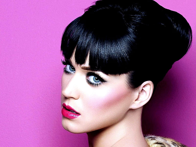 Katy Perry, brunette, perry, katy, singer, red lips, HD wallpaper | Peakpx